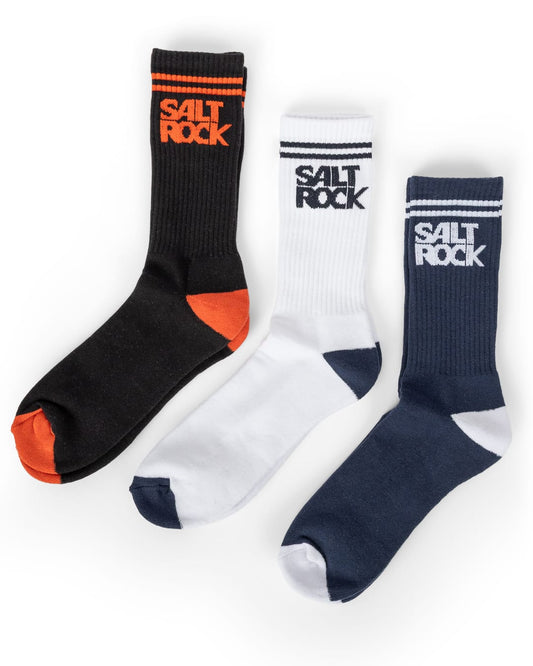 Trinity Socks Pack of 3 in Blue