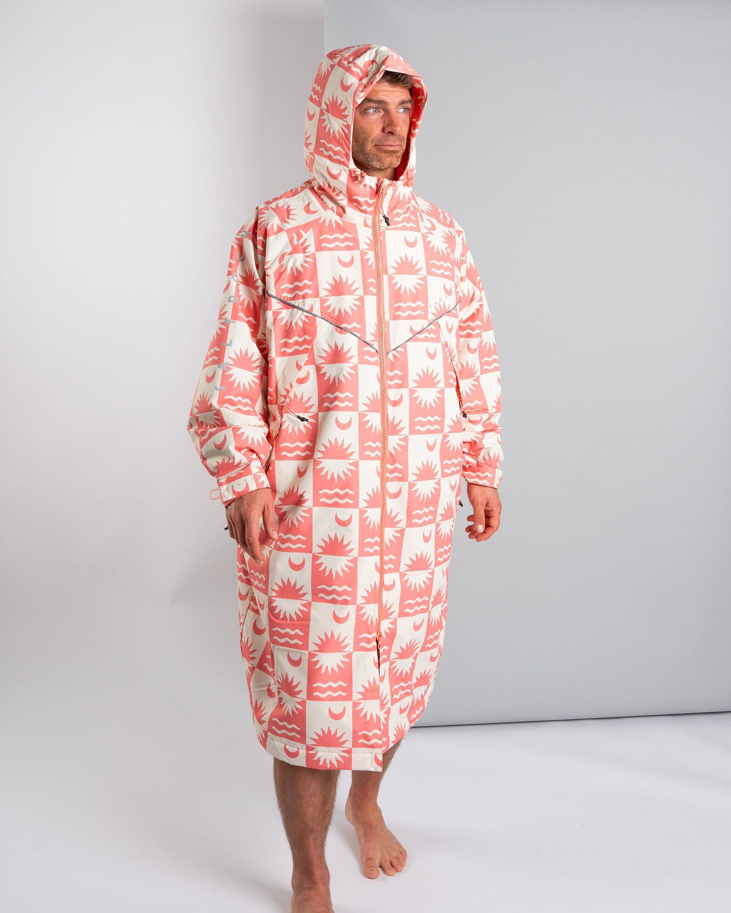 Recycled Changing Robe - Equinox - Coral