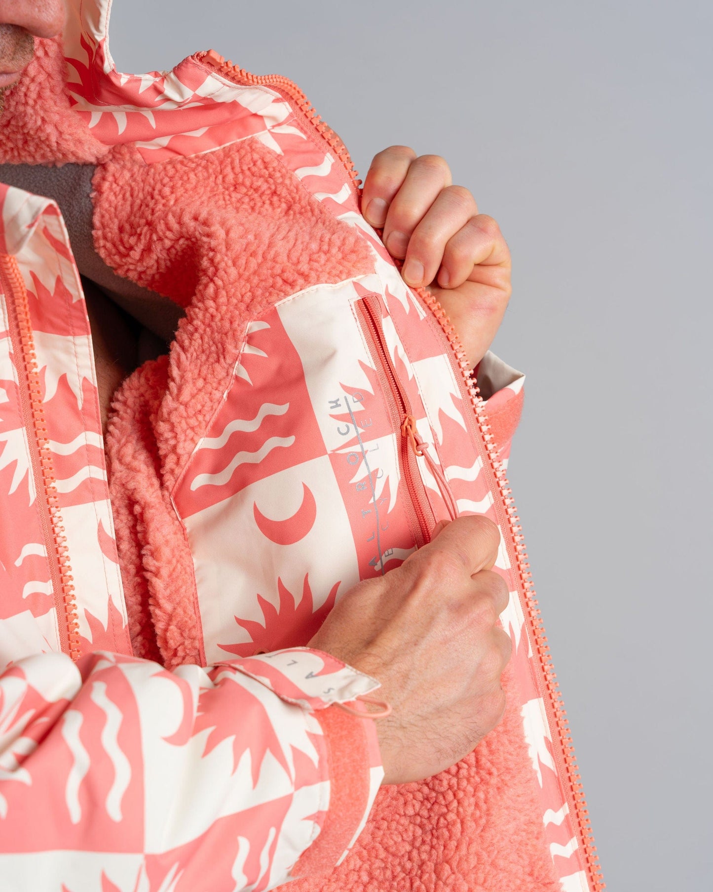 Recycled Changing Robe - Equinox - Coral