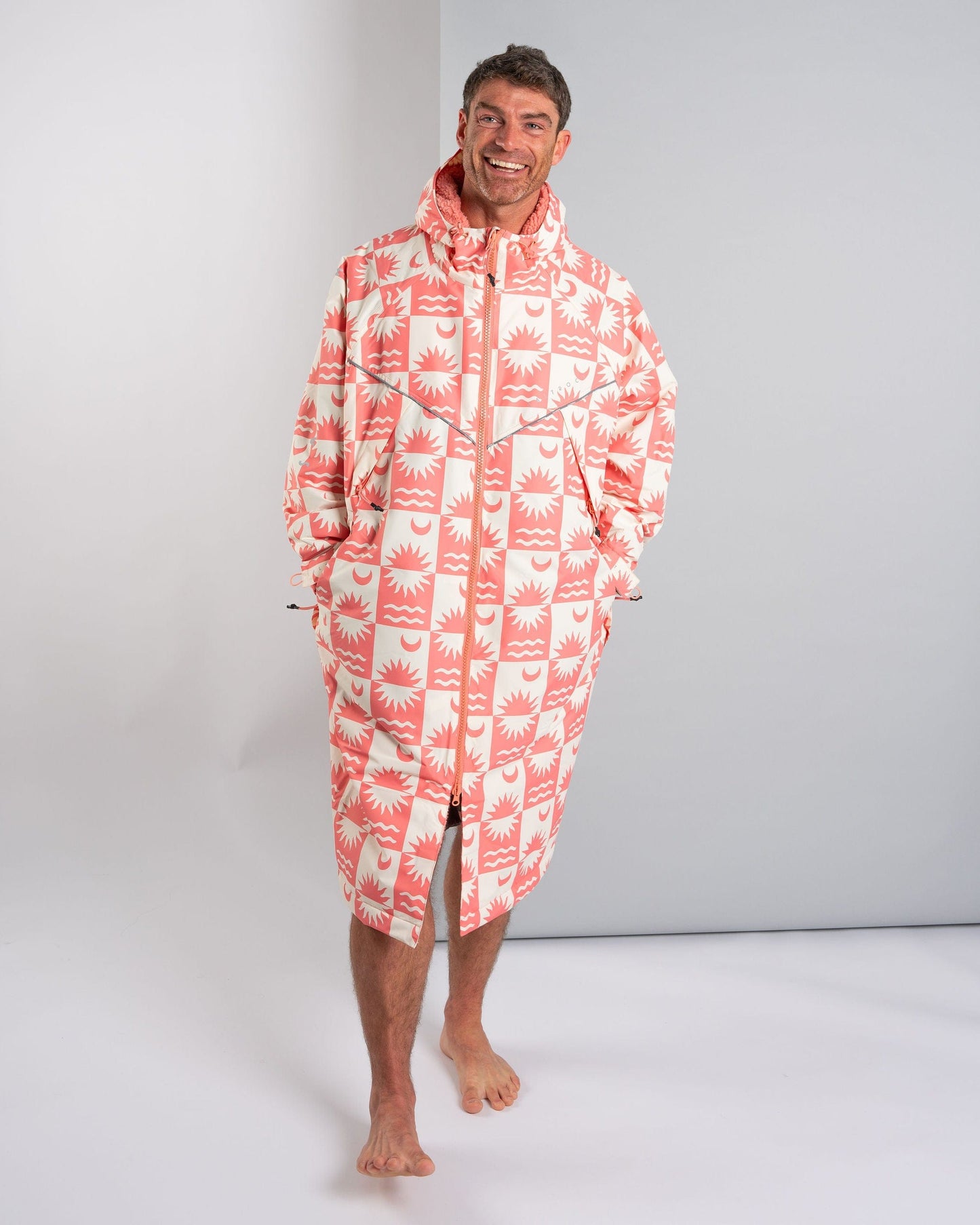 Recycled Changing Robe - Equinox - Coral