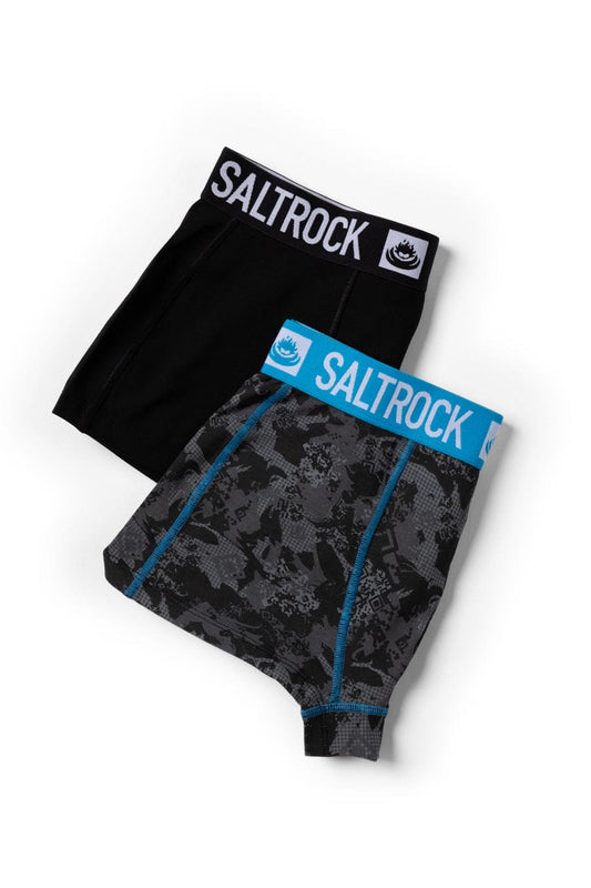 Po2 Digicamo - Kids 2 Pack Boxers - Black