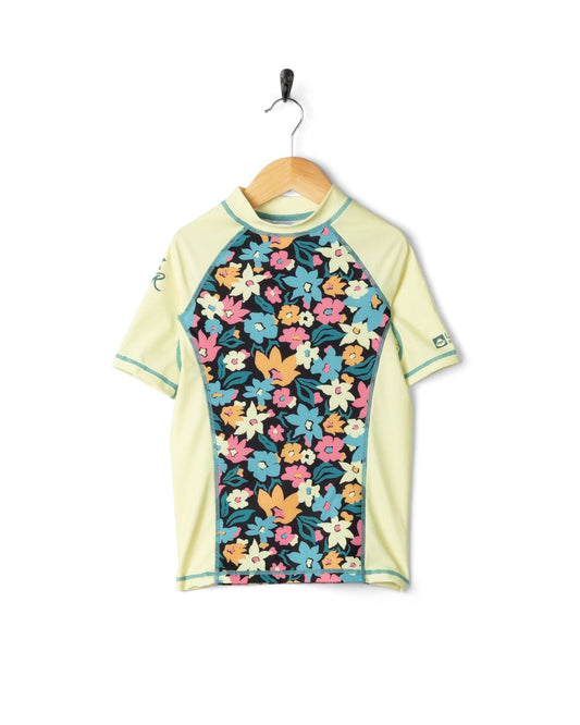 Holidaze Kids Short Sleeve Rashvest in Light Yellow