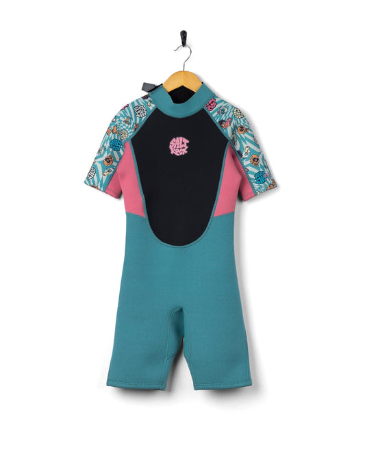 Lush Waves Kids 3/2 Shortie Wetsuit in Blue