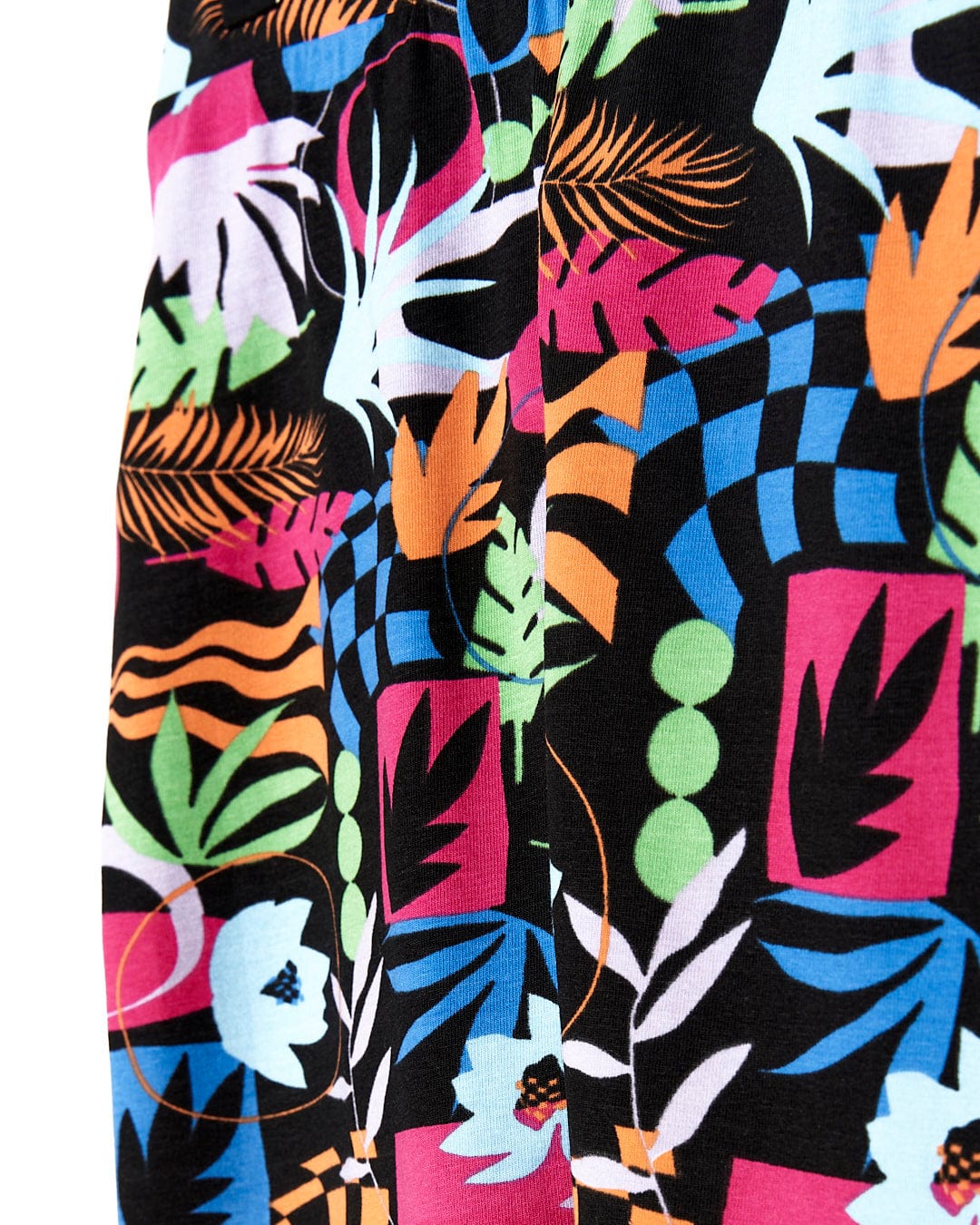 A close up of a Saltrock Zephyr - Kids Leggings - Black.