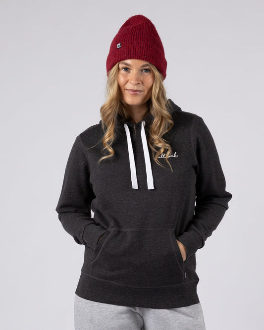 Velator - Womens Pop Hoodie - Dark Grey
