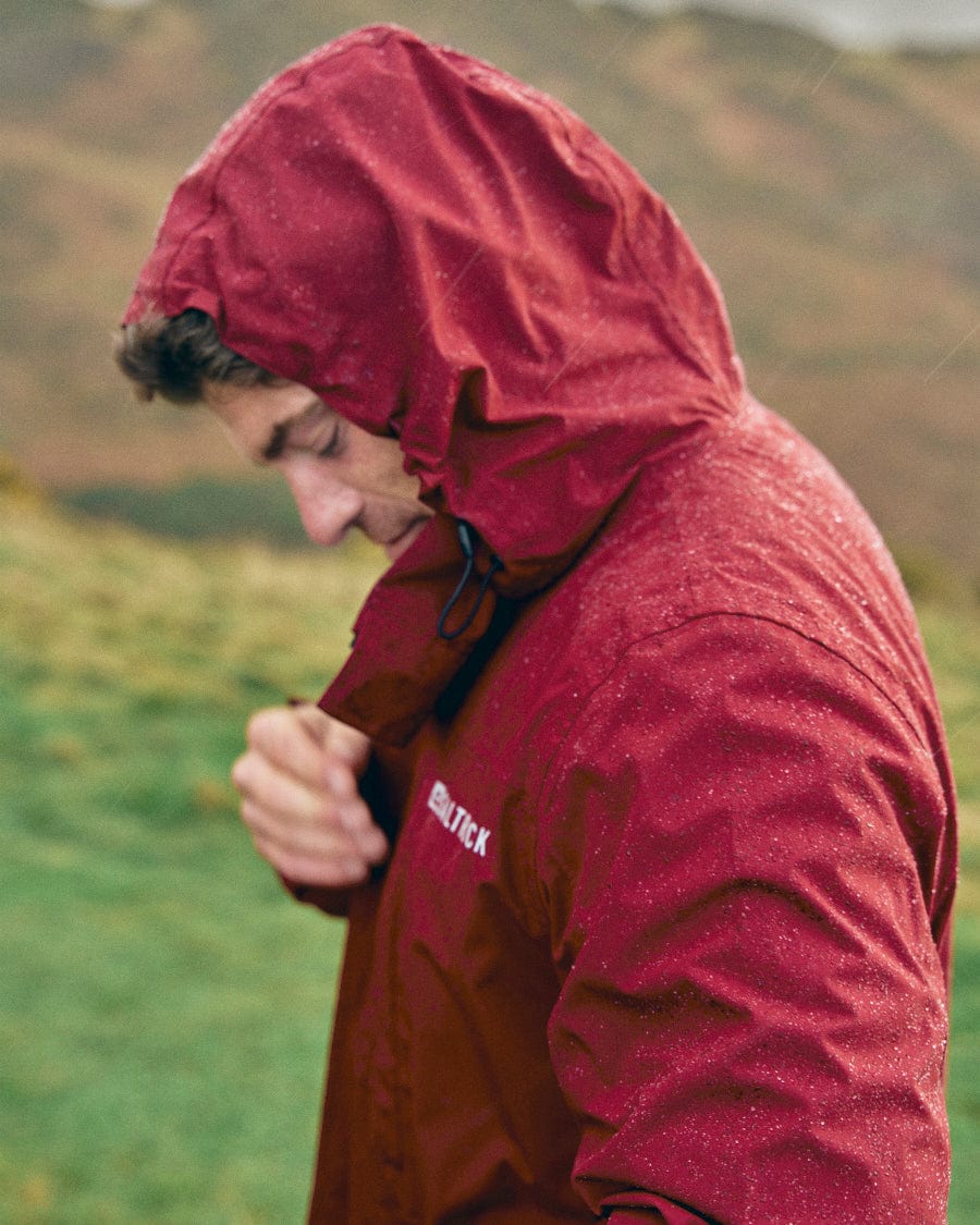 Whistler II Mens Waterproof Hooded Jacket Red