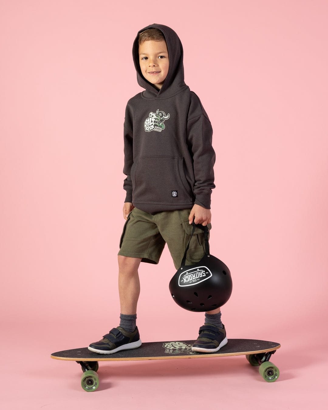 Adios Amigos - Kids Pop Hood - Dark Grey