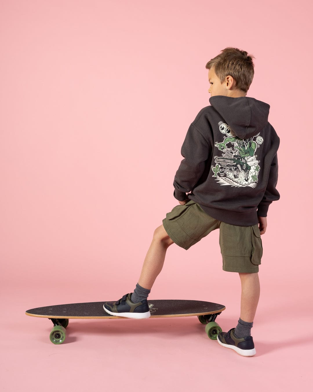 Adios Amigos - Kids Pop Hood - Dark Grey