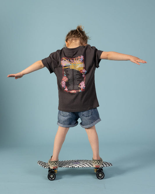 Highway Tour - Kids Short Sleeve T-Shirt - Dark Grey