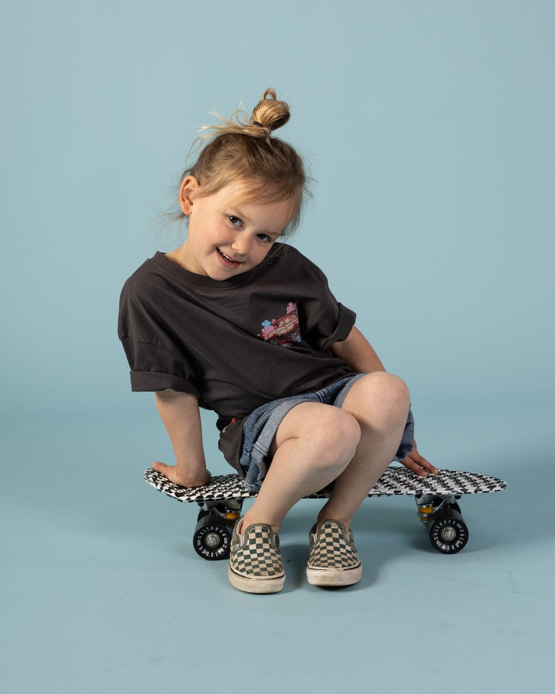Highway Tour - Kids Short Sleeve T-Shirt - Dark Grey