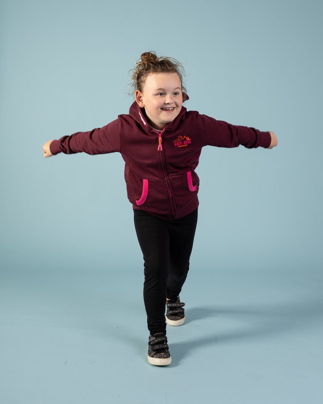 Wild & Free - Kids Zip Hoodie - Purple