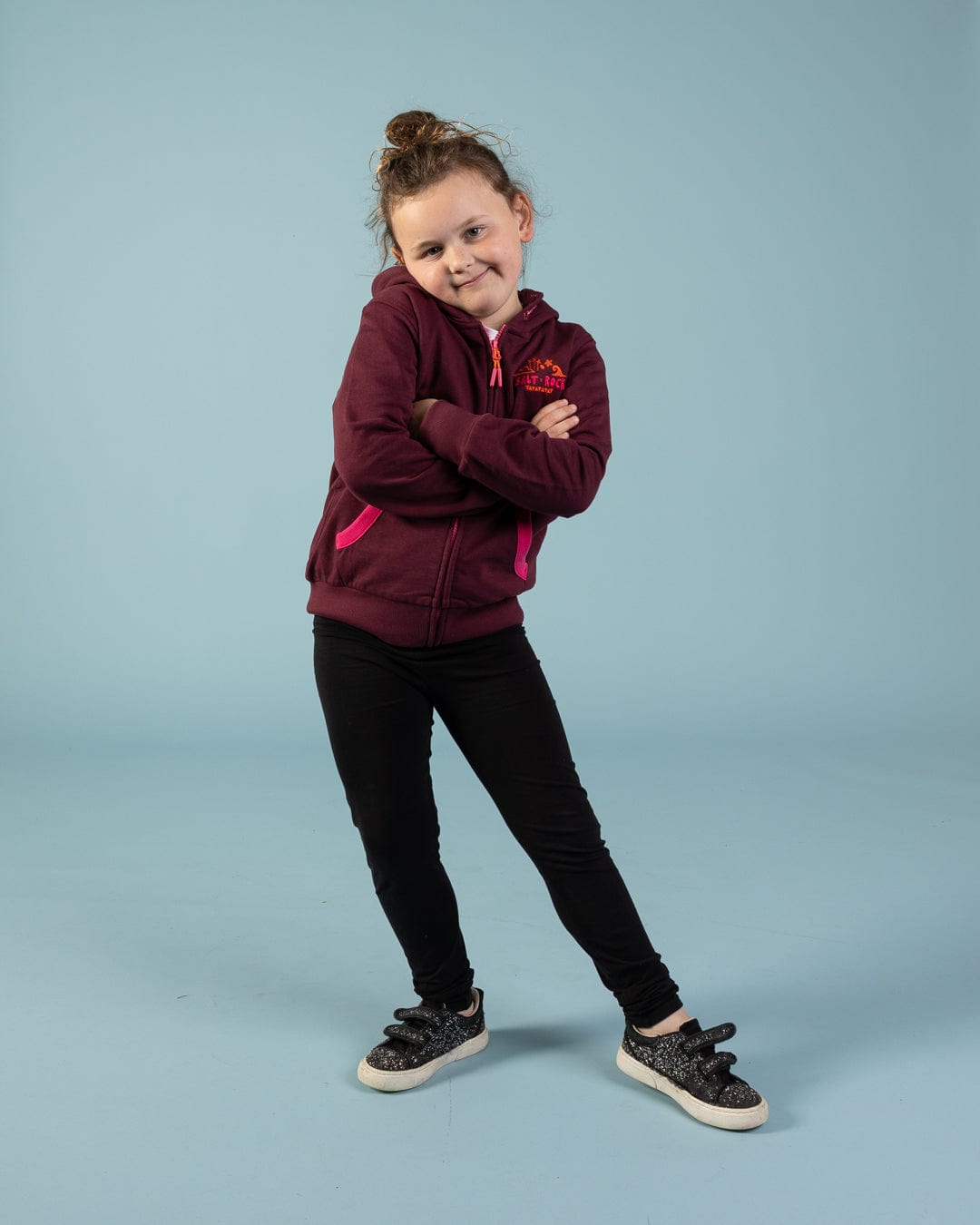 Wild & Free - Kids Zip Hoodie - Purple