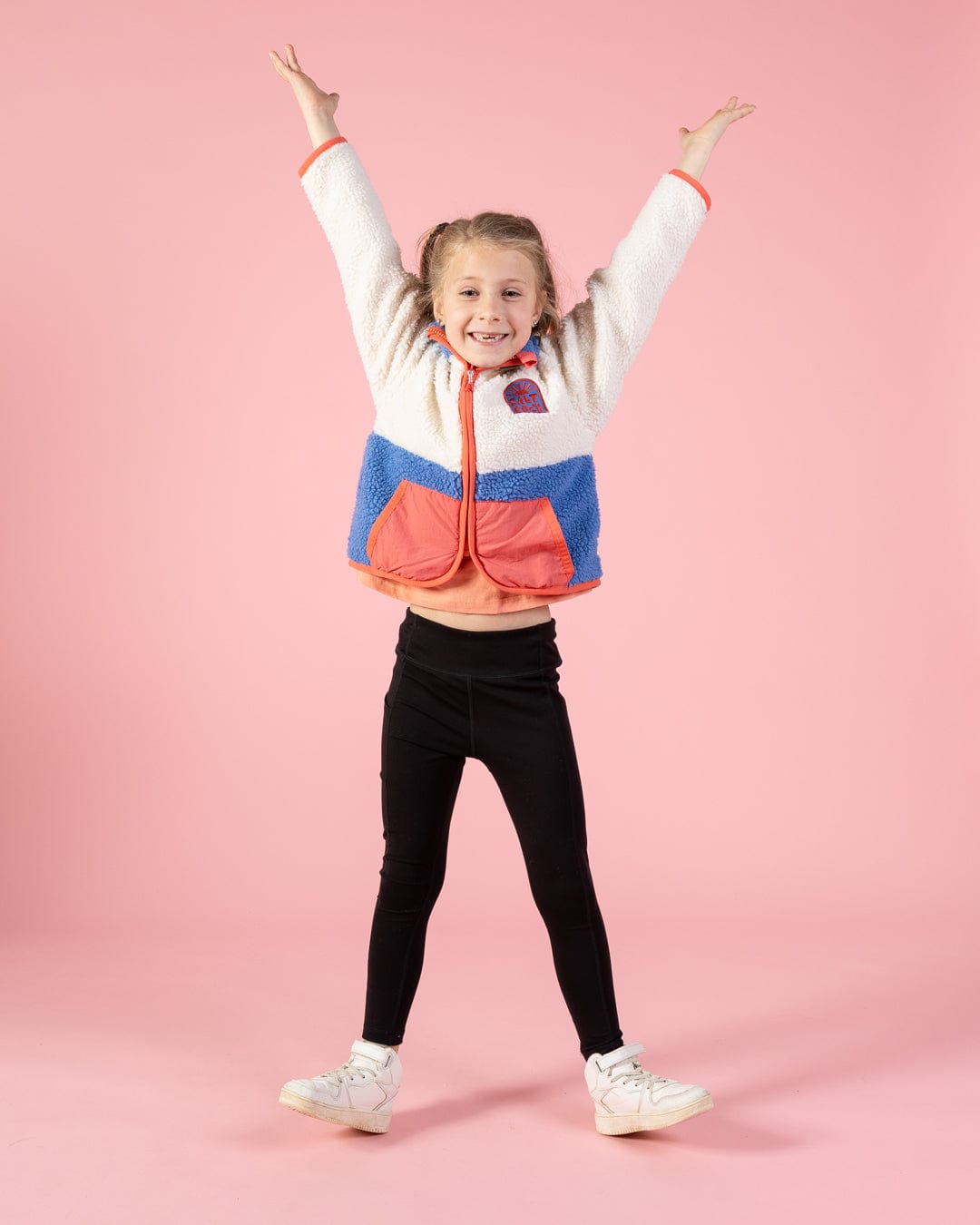 Emery Sunshine - Kids Recycled Borg Fleece - Cream