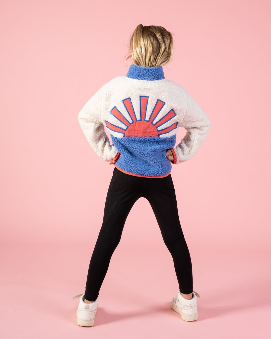 Emery Sunshine - Kids Recycled Borg Fleece - Cream
