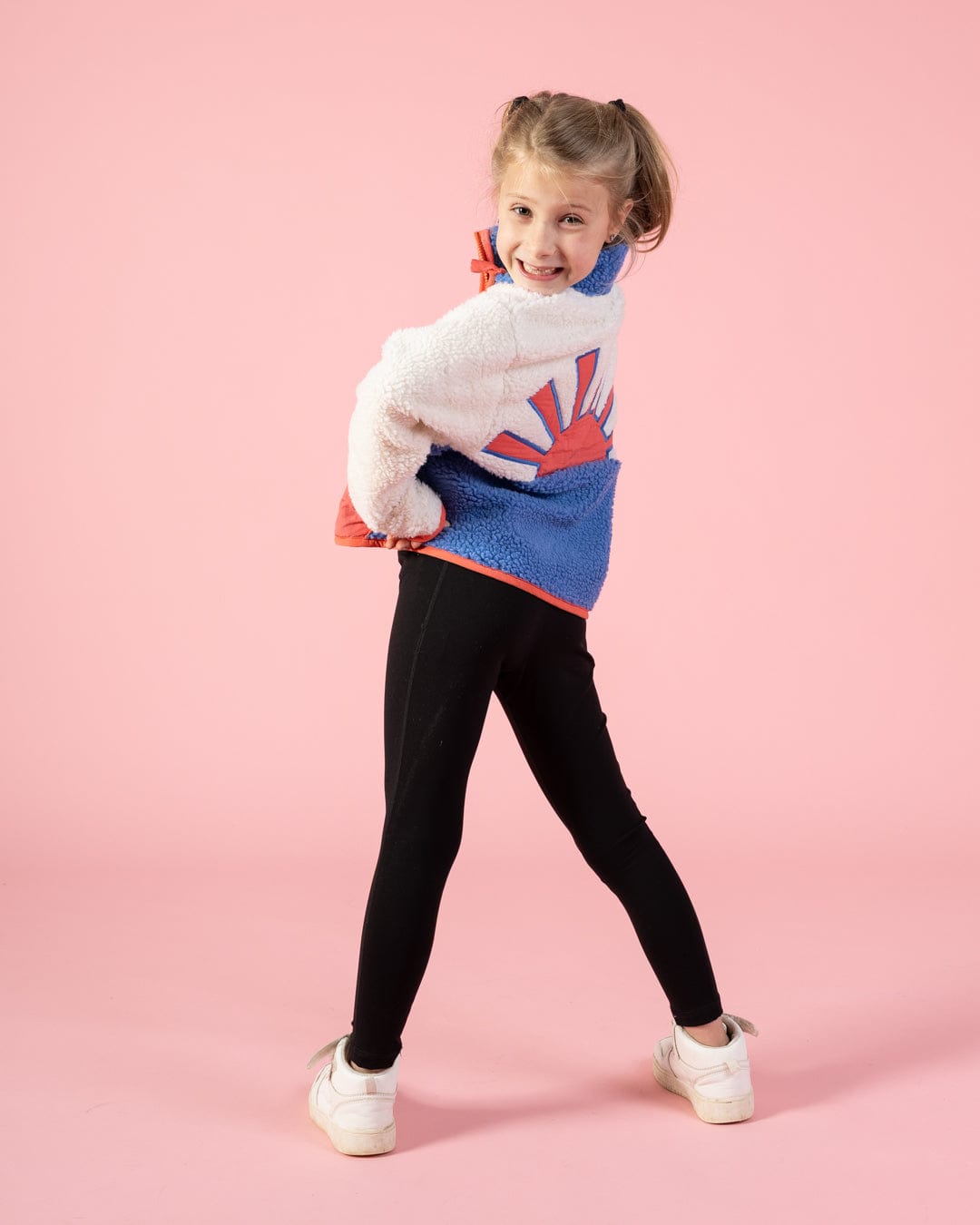 Emery Sunshine - Kids Recycled Borg Fleece - Cream