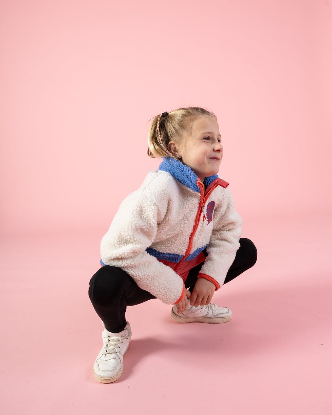 Emery Sunshine - Kids Recycled Borg Fleece - Cream