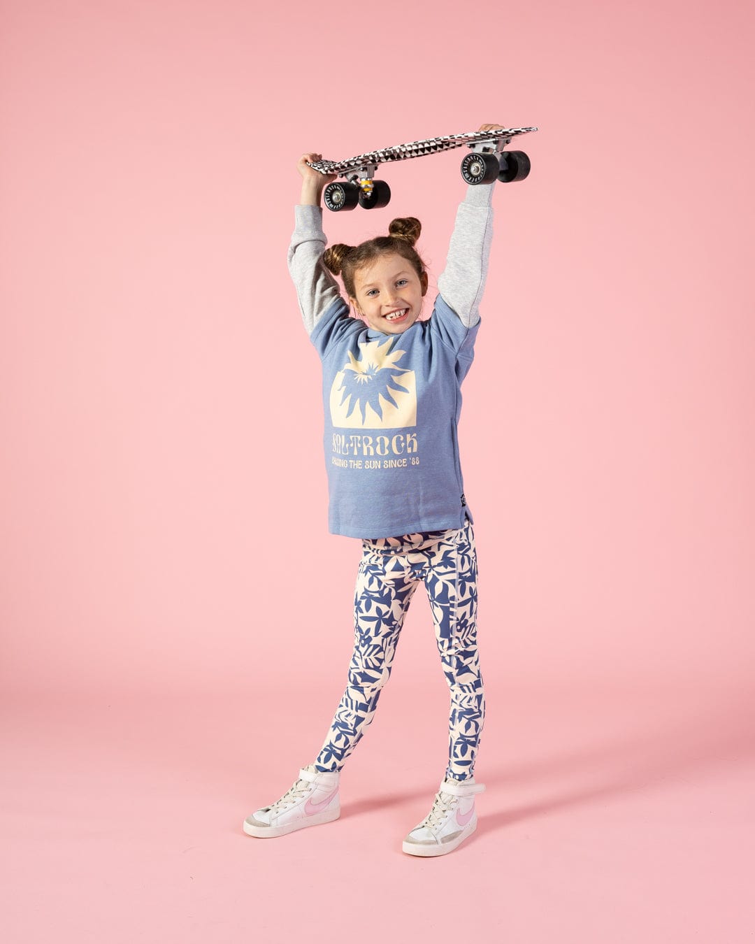 Sun Follower - Kids Oversized Pop Hood - Blue
