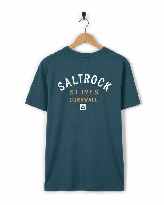 Location St Ives Mens T-Shirt in Teal