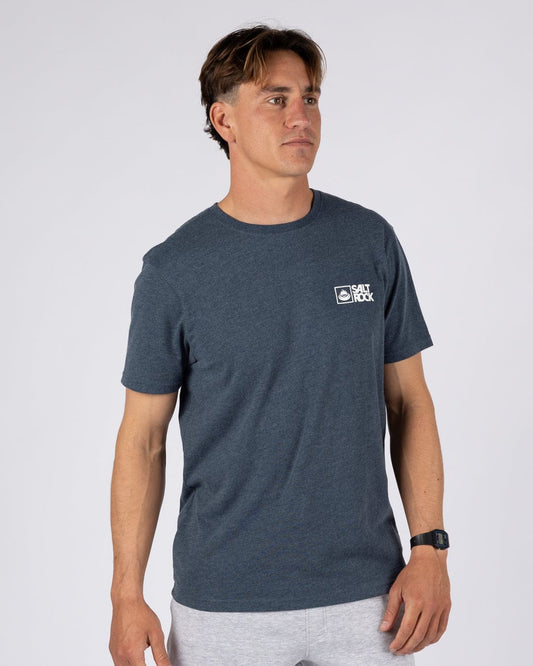 Saltrock Original - Mens Short Sleeve T-Shirt - Blue Marl
