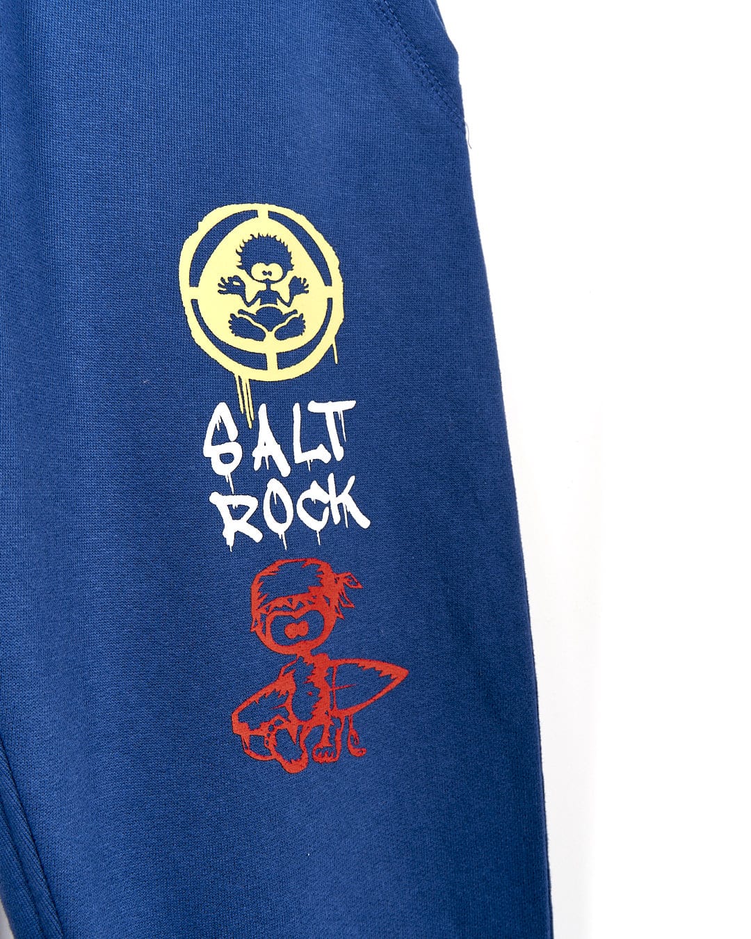 A Activist A - Kids Jogger - Dark Blue sweatpants with the words Saltrock on them.