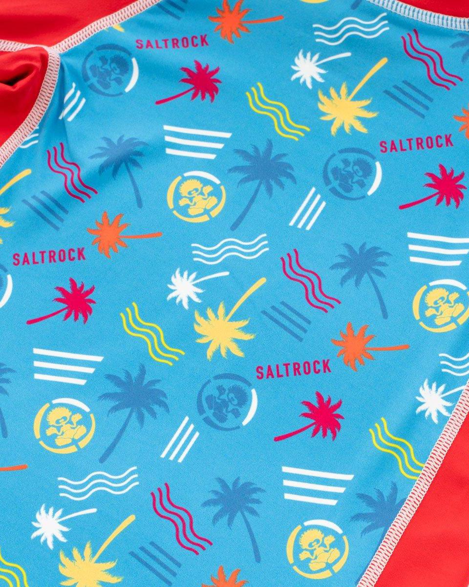 Tropical Mix - Kids Sunsuit - Blue - Saltrock