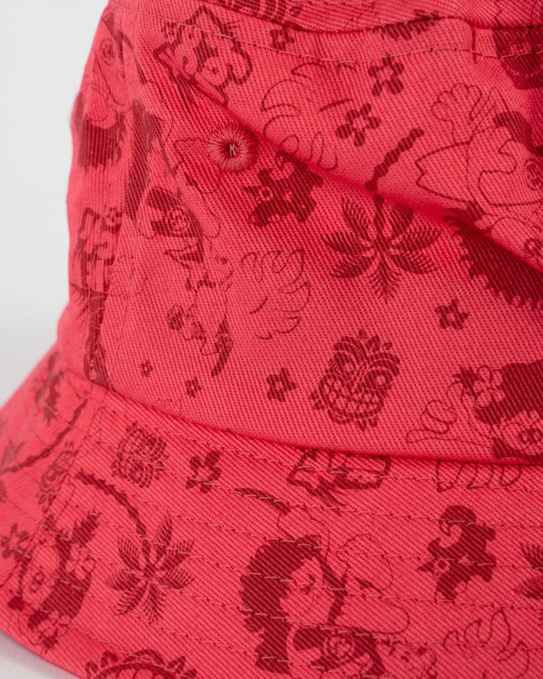 Tiki Tok - Kids UV Bucket Hat - Red - Saltrock