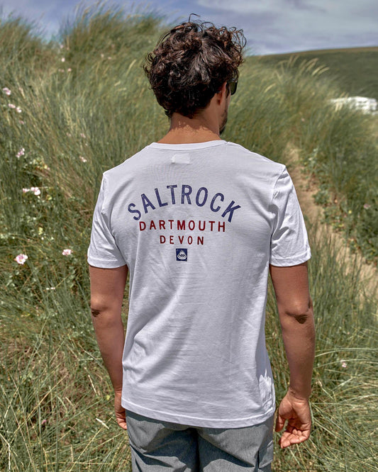 Location - Mens Tee - Dartmouth - White - Saltrock