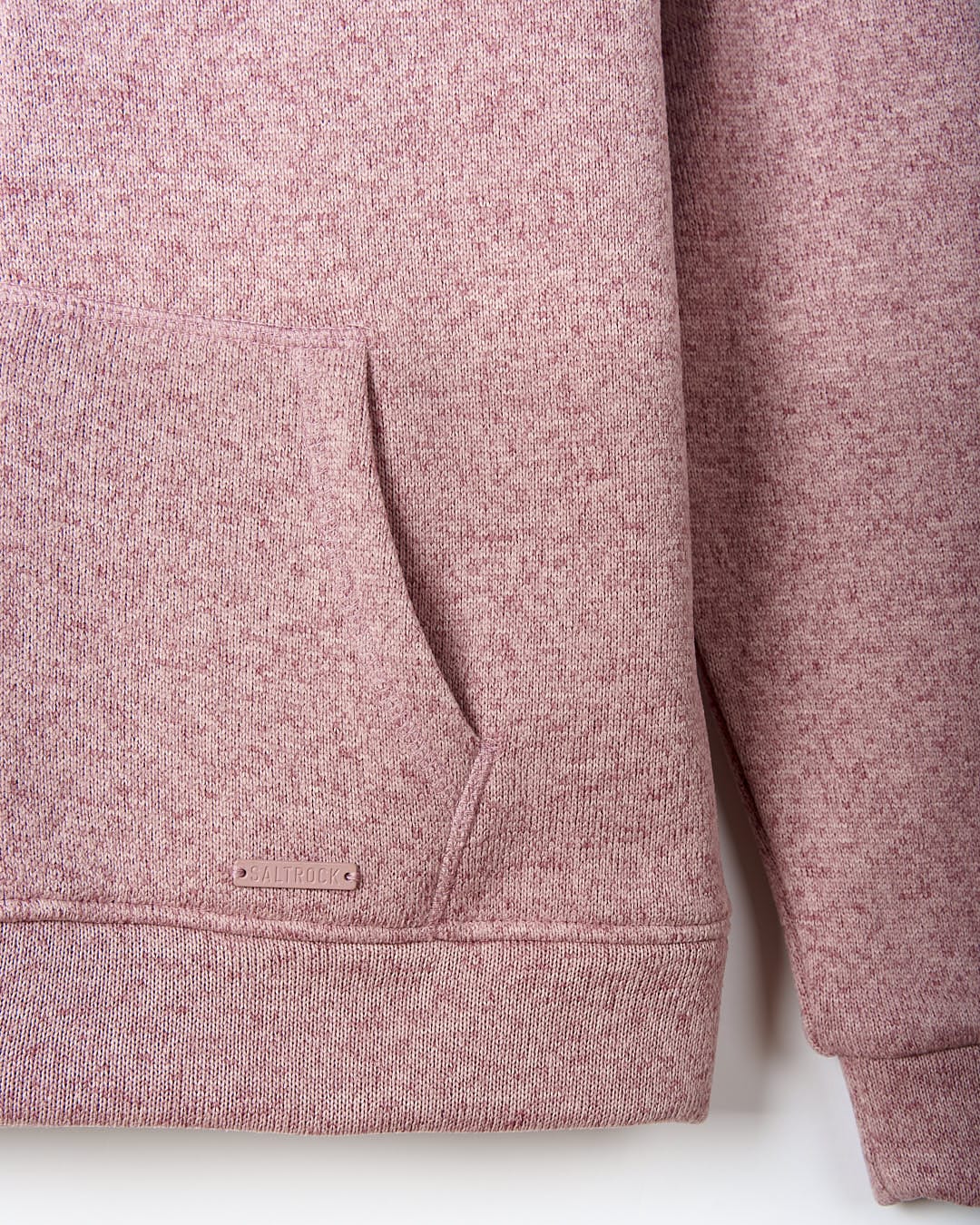 A close up of a Saltrock Galak - Womens Fur Lined Hoody - Pink, providing comfort and adventure.