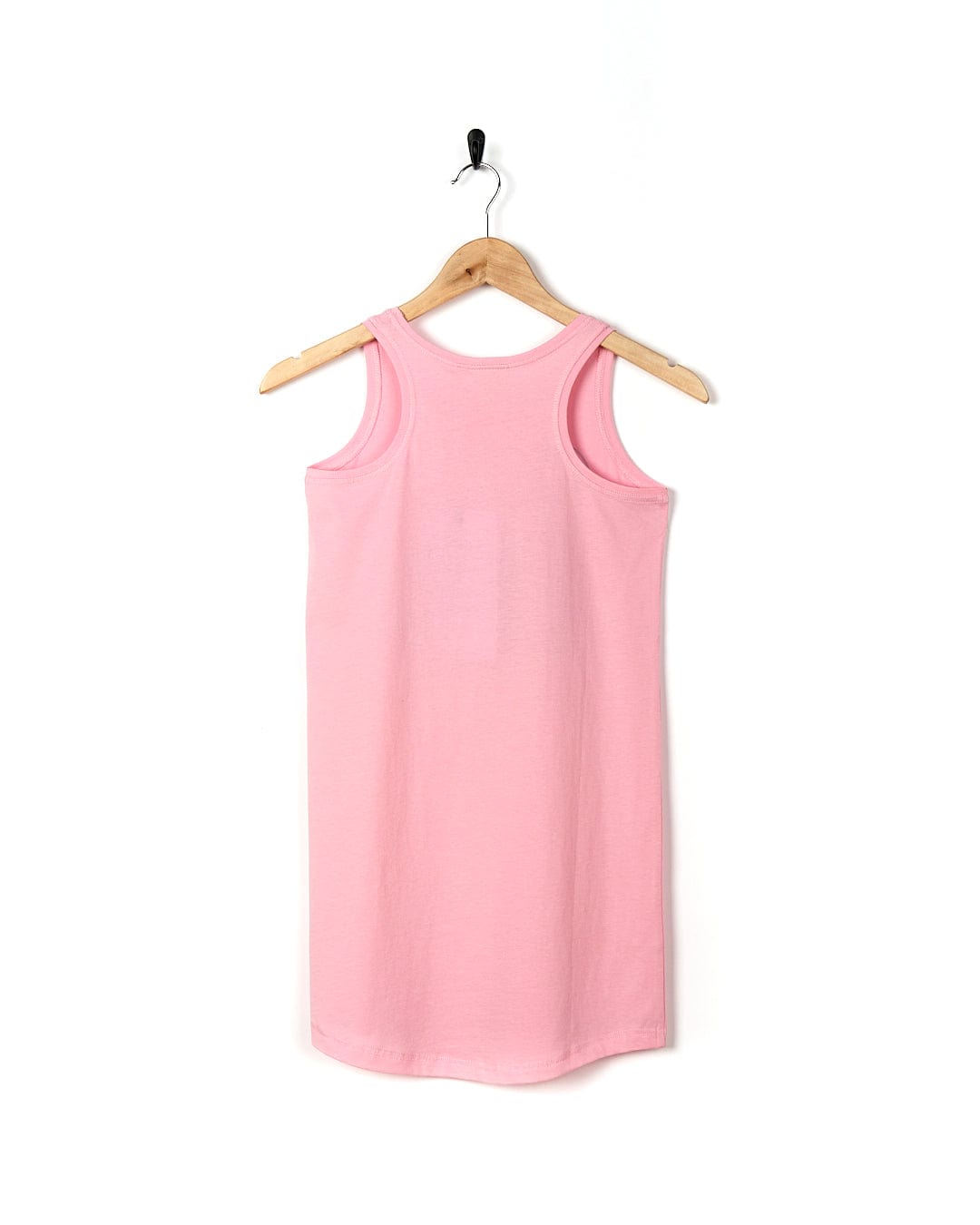 An Ice Cream Dreams - Kids Dress - Light Pink by Saltrock hanging on a hanger.
