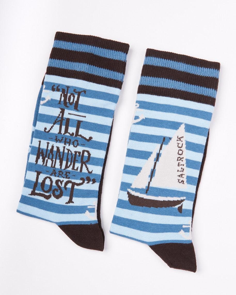 Lost Ships - Socks - Light Blue - Saltrock