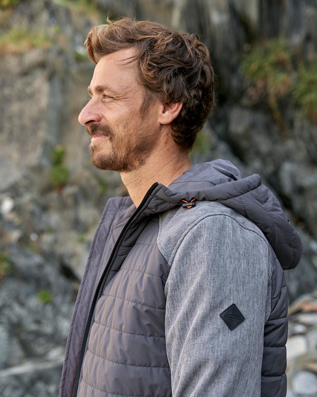 Purbeck - Mens Padded Jacket - Dark Grey - Saltrock