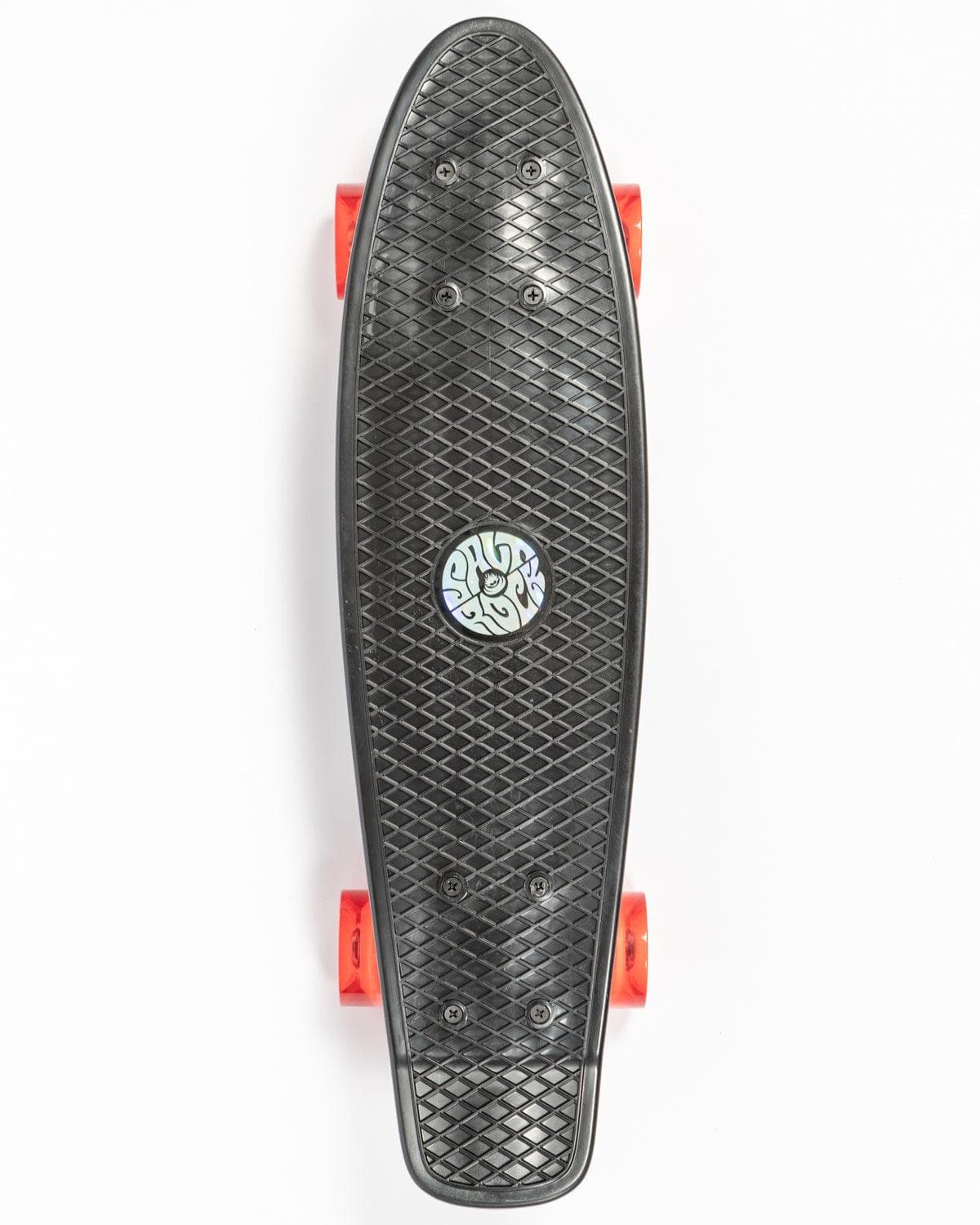 Retroride - Mini Skateboard with Flashing Wheels - Black/Red - Saltrock