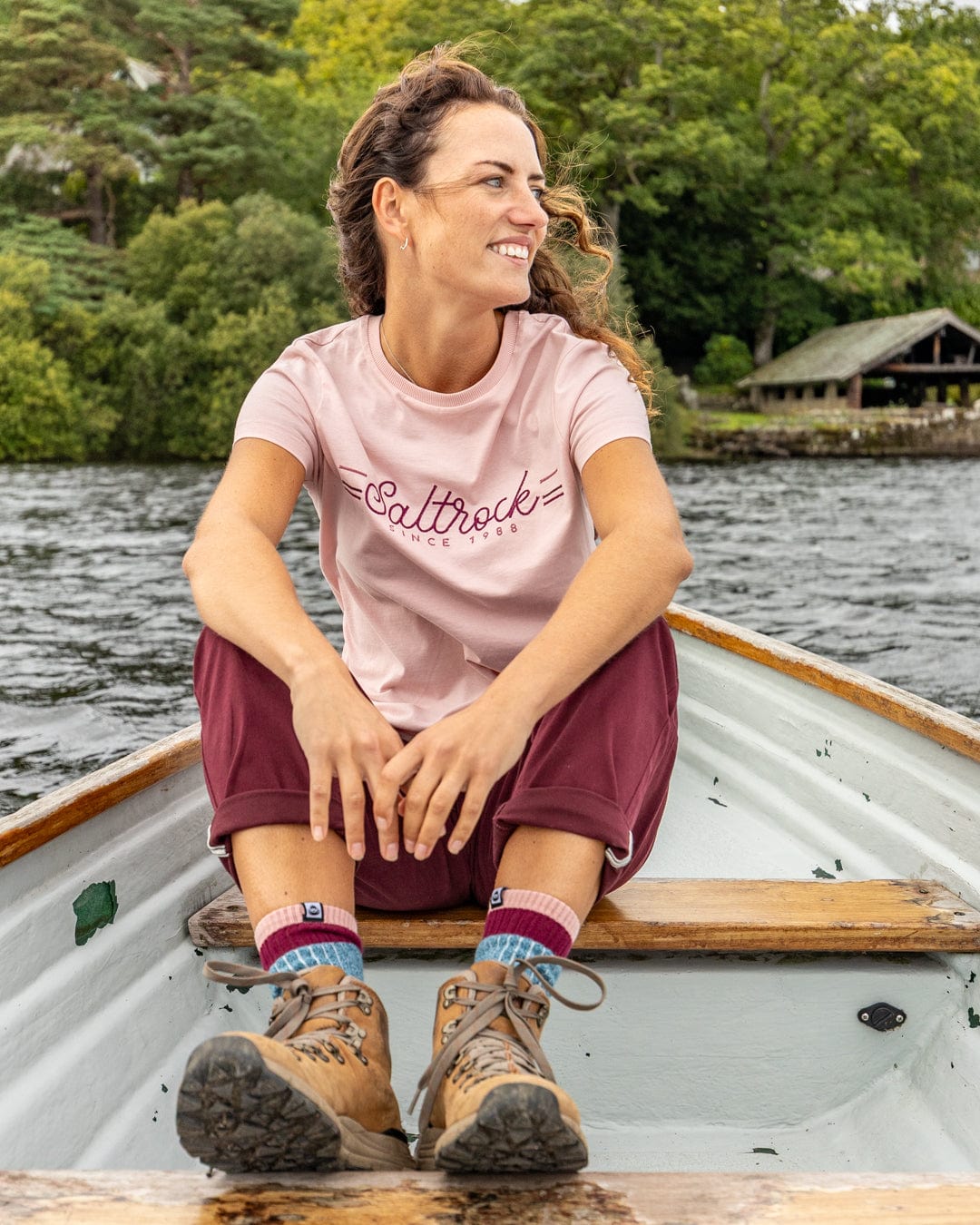 Links - Womens Short Sleeve T-Shirt - Pink