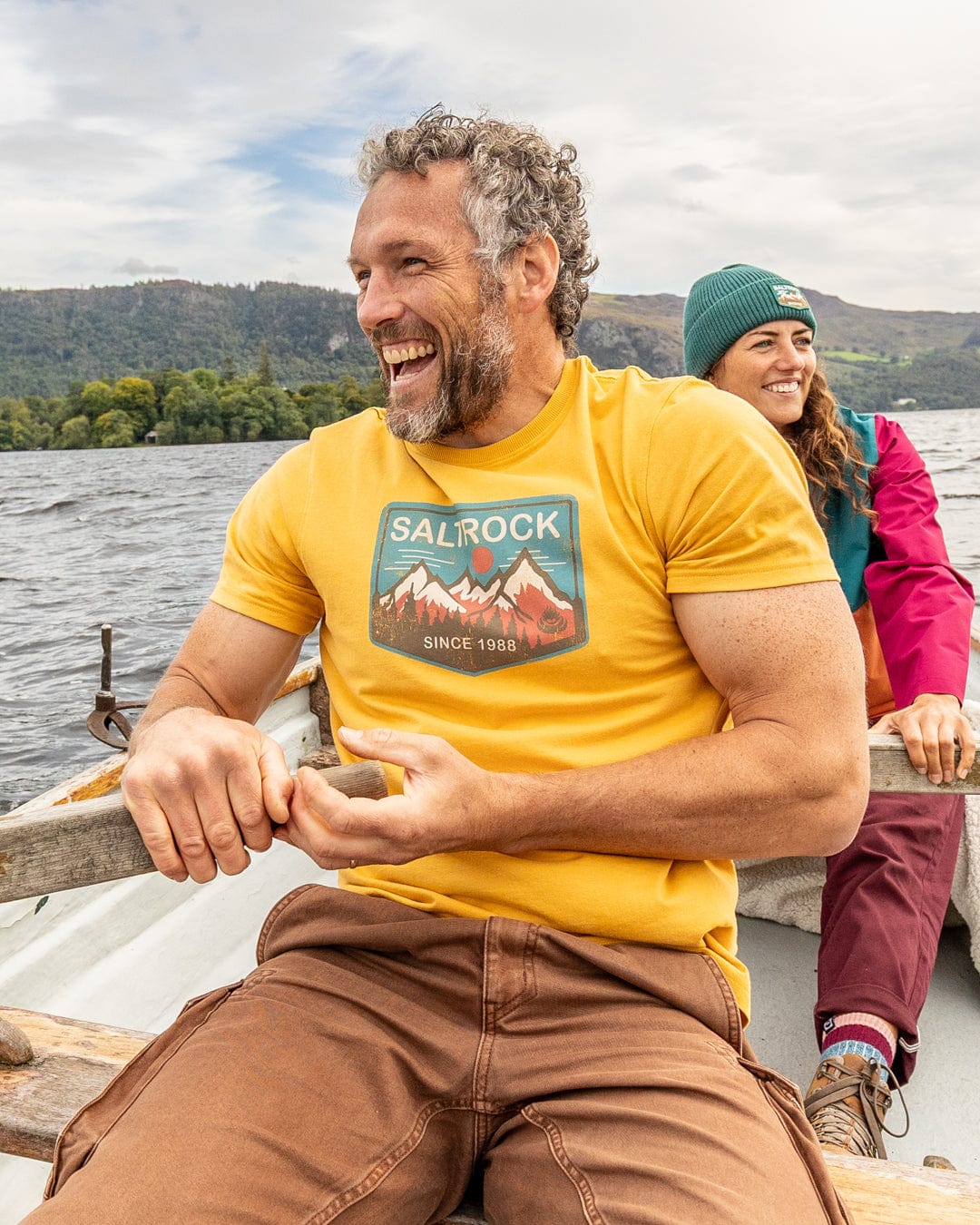 Uplands - Mens Short Sleeve T-Shirt - Yellow