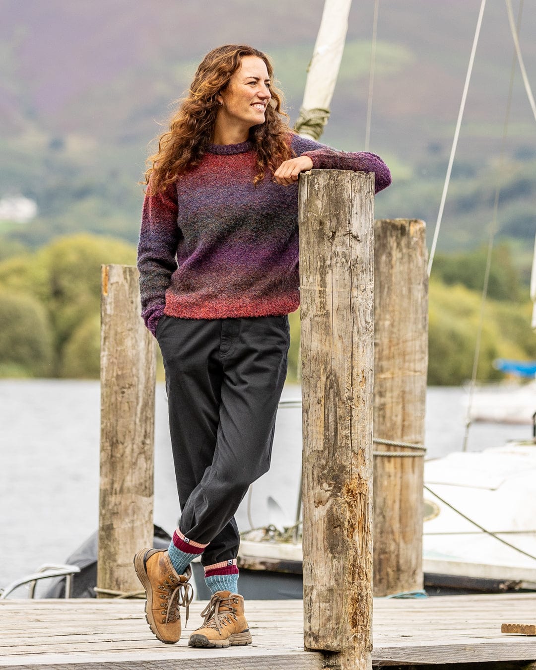 Bowden - Womens Jumper - Purple