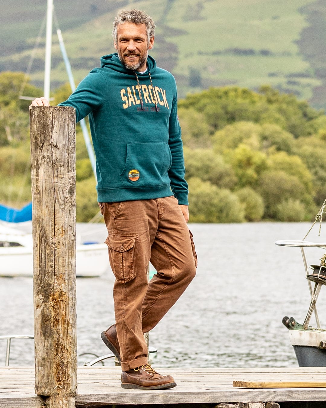 Patch - Mens Pop Hoodie - Teal