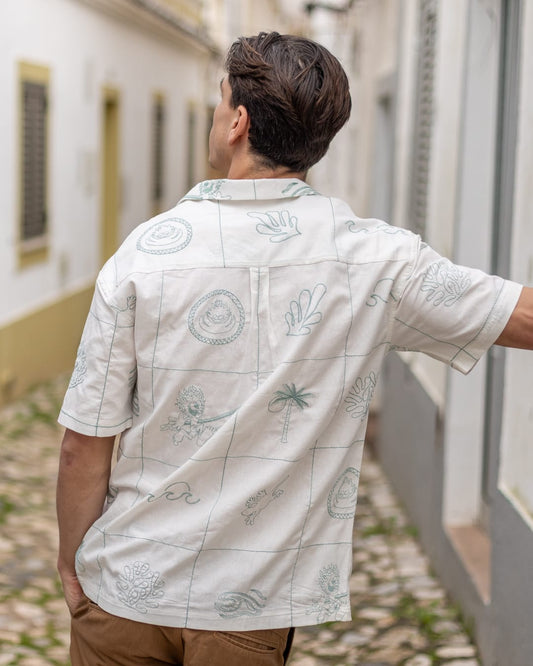 Little Creatures Mens Icon Short Sleeve Shirt in Cream