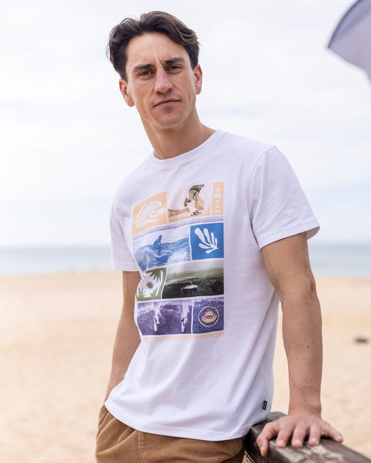 Beach Break Mens Short Sleeve T-Shirt in White