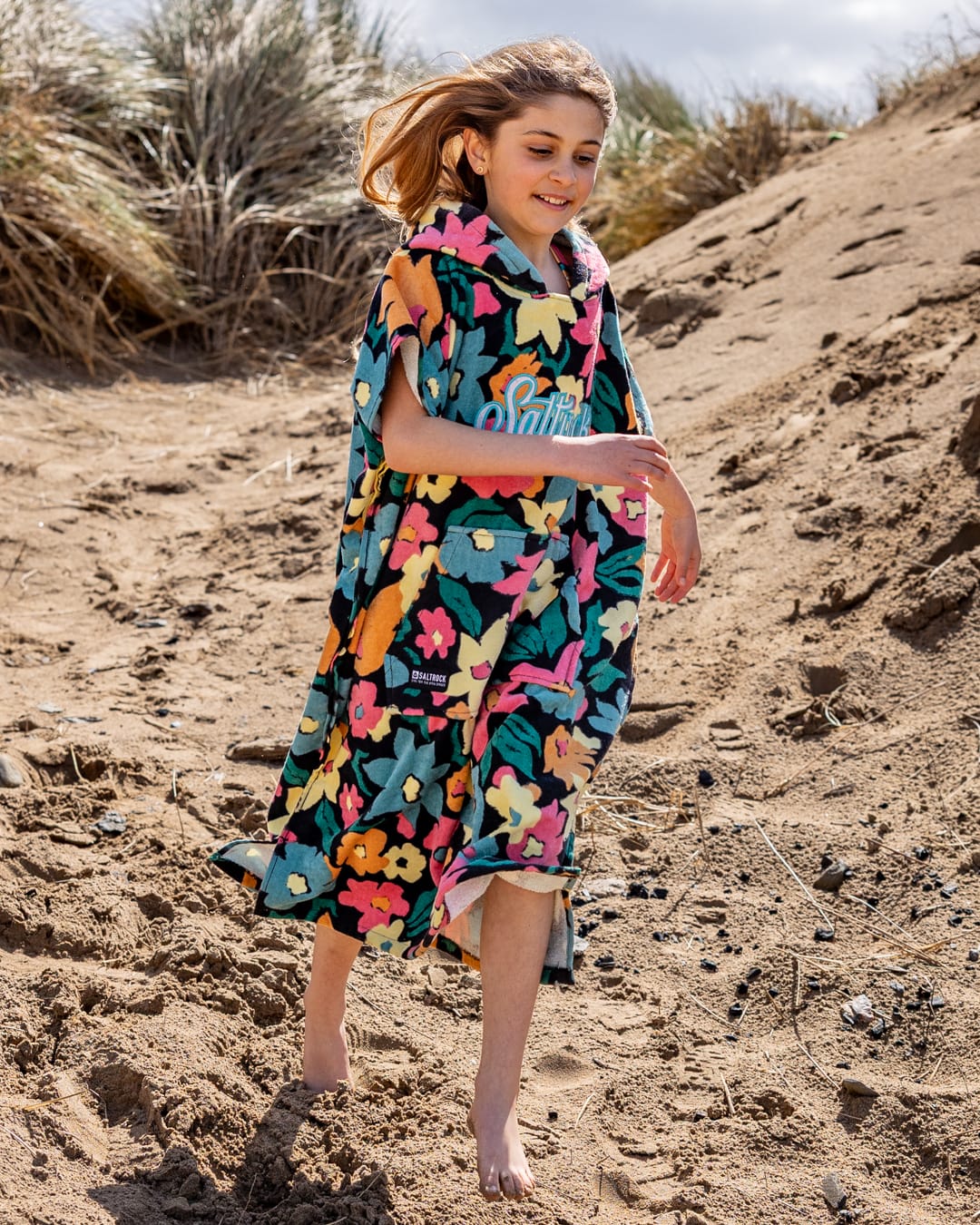 Holidaze -Kids Changing Towel Dark Grey