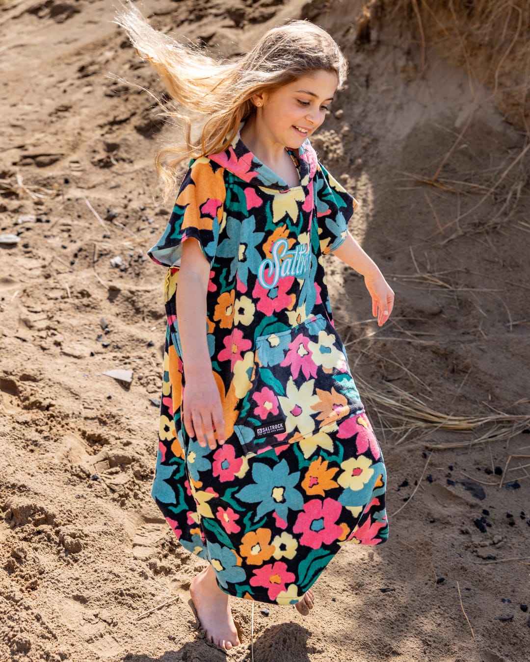 Holidaze -Kids Changing Towel Dark Grey