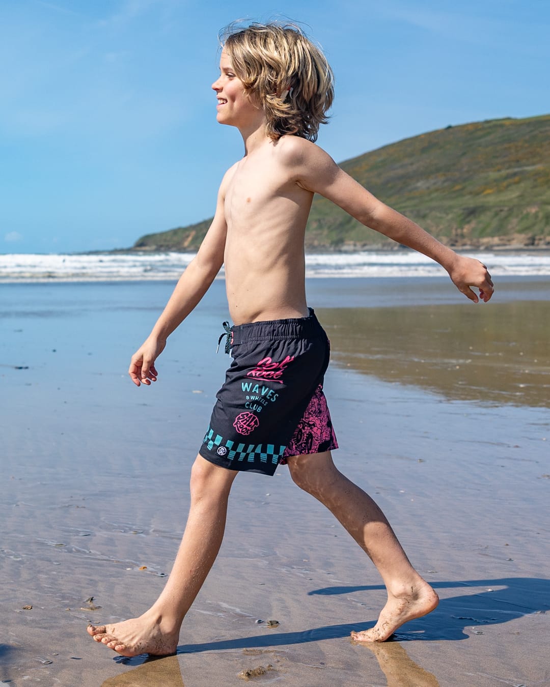 Creep Club Boardshort Kids Swim Short in Black