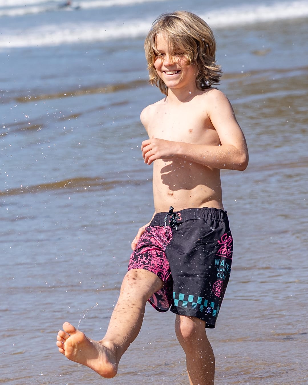 Creep Club Boardshort Kids Swim Short in Black