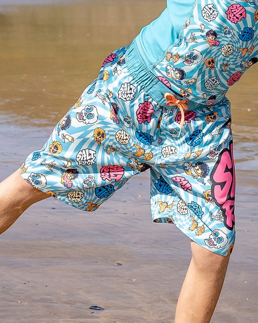 Lush Waves Kids Swimwear in Blue