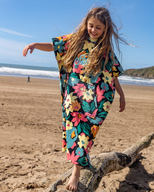 Holidaze -Kids Changing Towel Dark Grey