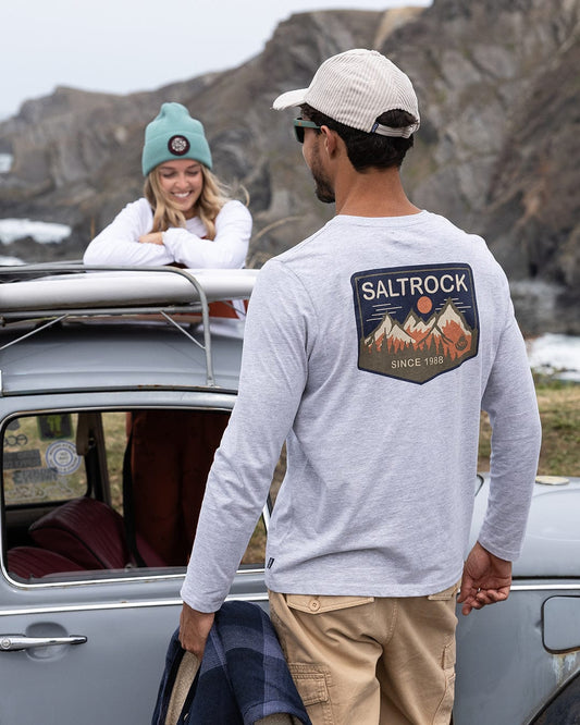 Uplands - Mens Long Sleeve T-Shirt - Grey