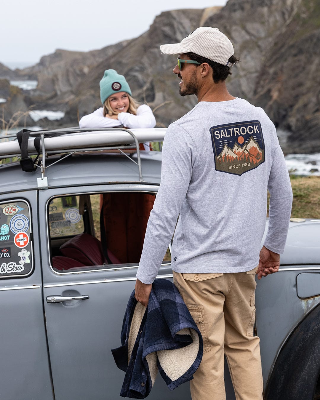 Uplands - Mens Long Sleeve T-Shirt - Grey