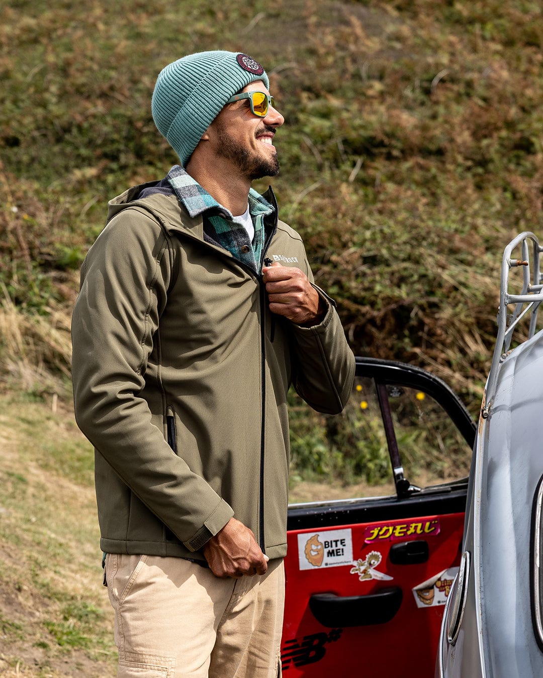 Munros II - Mens Water Resistant Softshell Jacket - Green