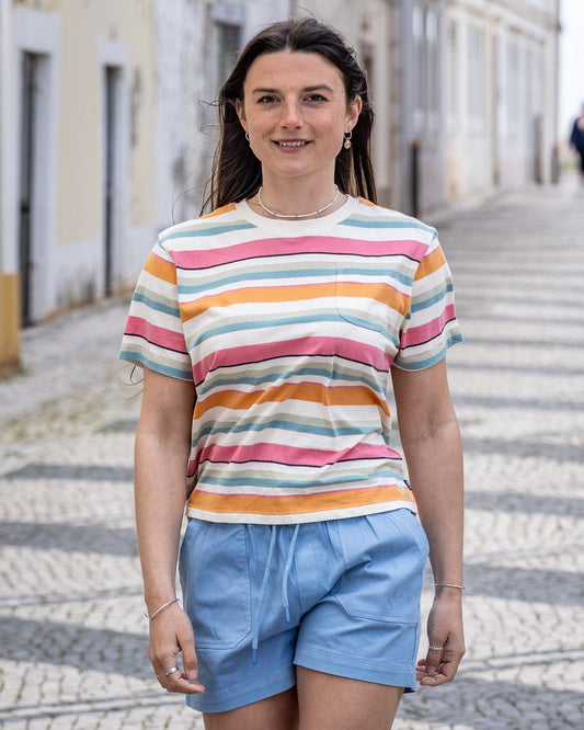 Junet Womens Short Sleeve T-Shirt in Multi