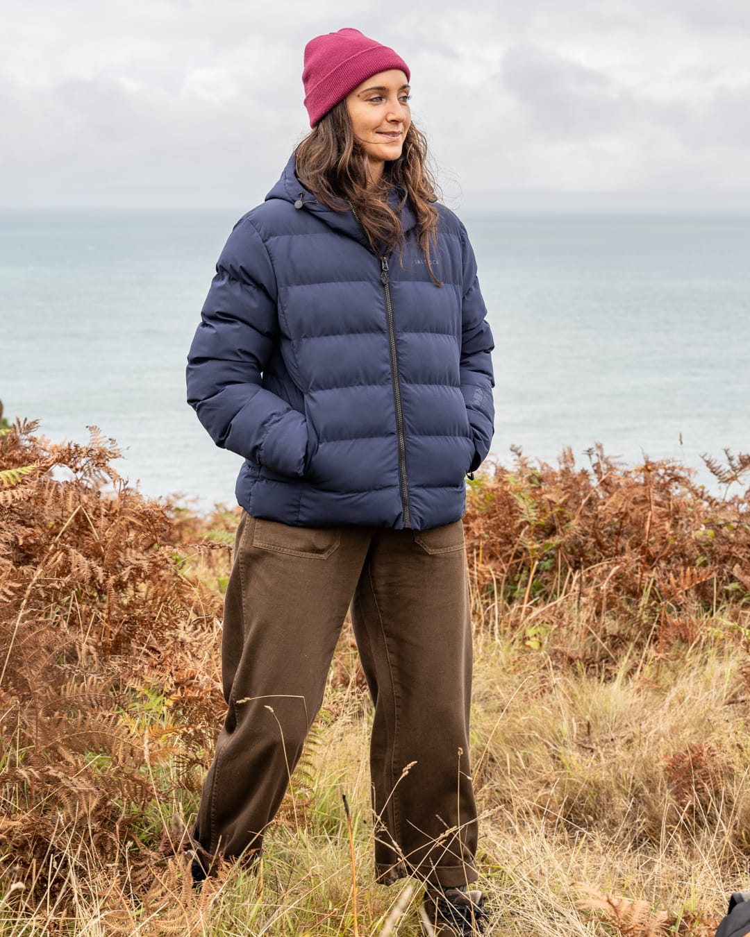 Dune Womens Padded Jacket In Dress Blue