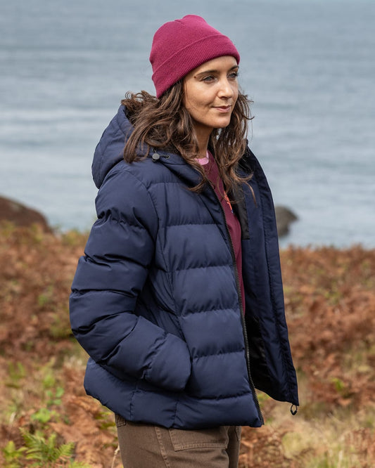 Dune Womens Padded Jacket In Dress Blue